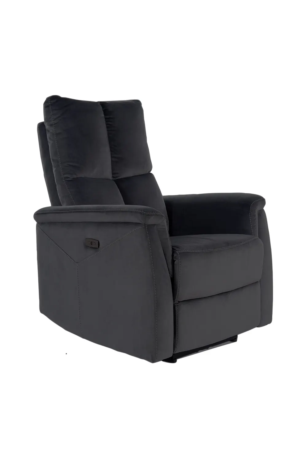 Fotel rozkładany elektrycznie z USB - NEPTUN VELVET aksamitny BLUVEL 19