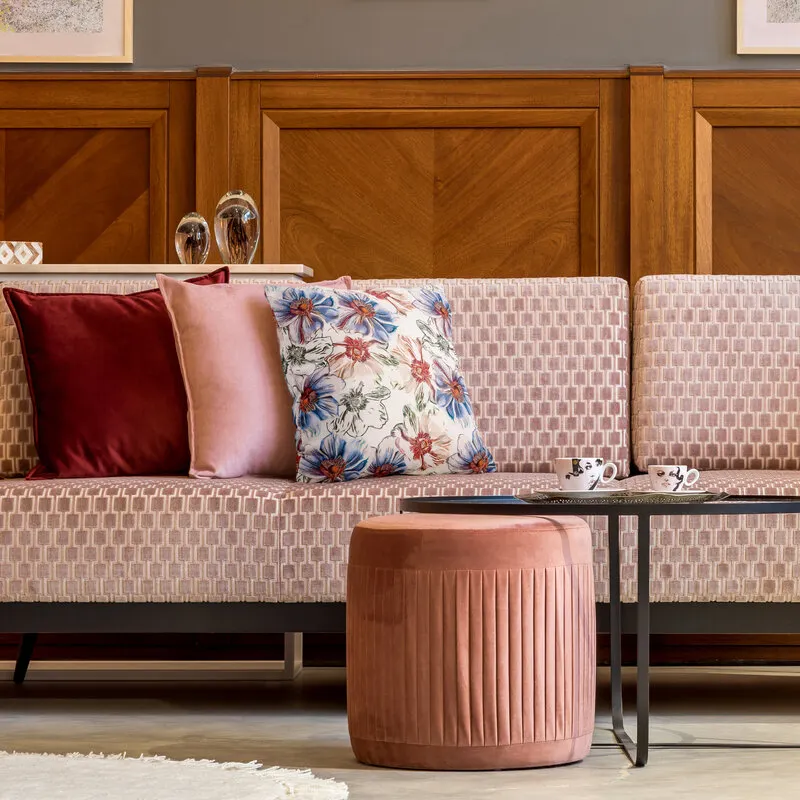 POSZEWKA FLORE 7 45X45 CM NIEBIESKI - EU_415495