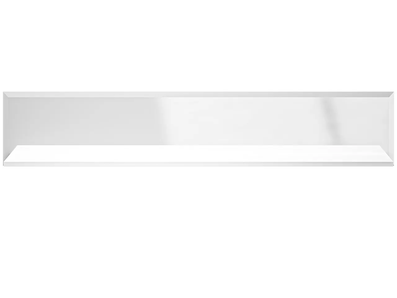 Półka ścienna GLAMOUR 06 biały połysk - 143 cm