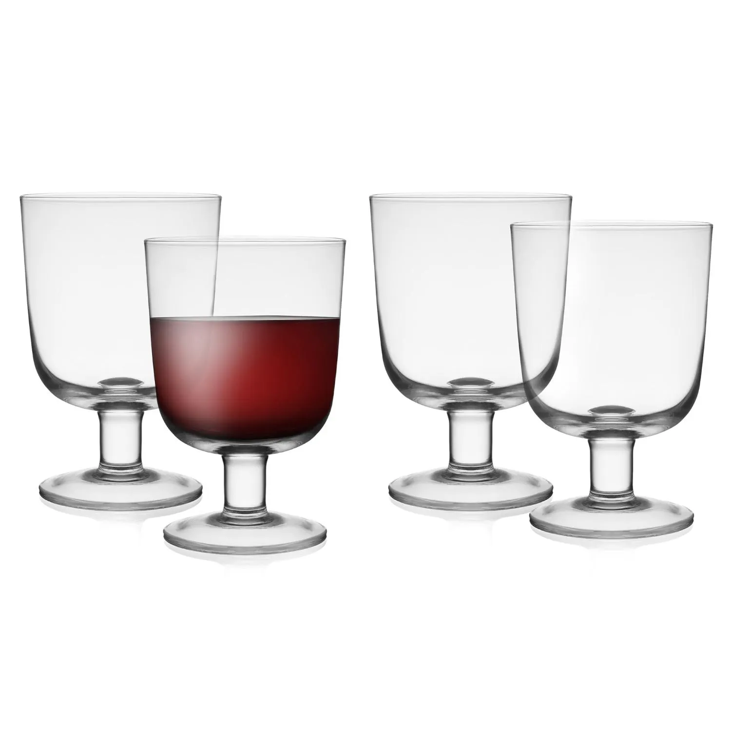 Zestaw 4 kieliszków do wina i wody DUKA LIQUID 400 ml szkło kieliszki, szklanki, szklanka do wina, kieliszkowy zestaw, szklanki kielichowe