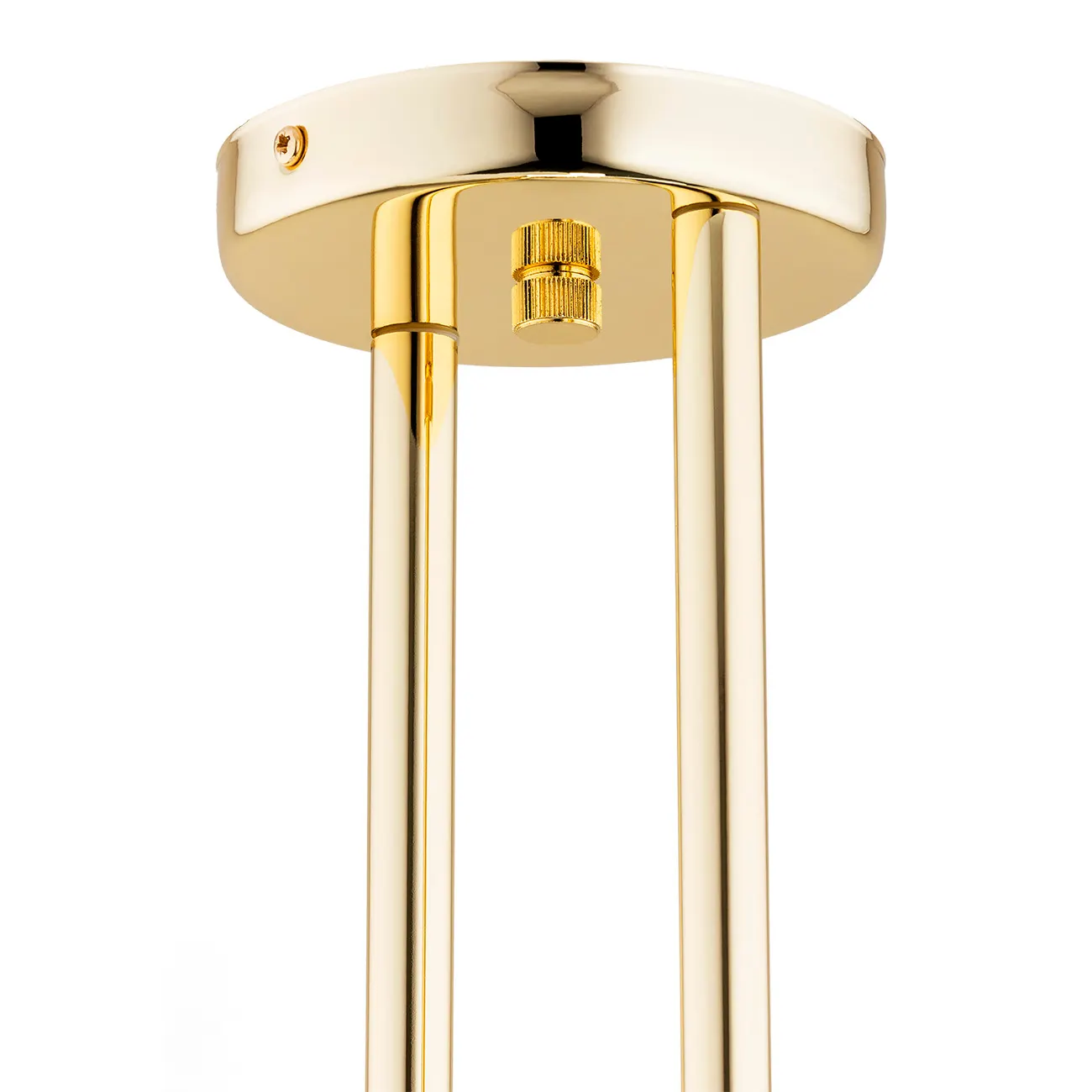 Lampa wisząca MORITZ metalowa mosiądz opal 67x50cm - 1743