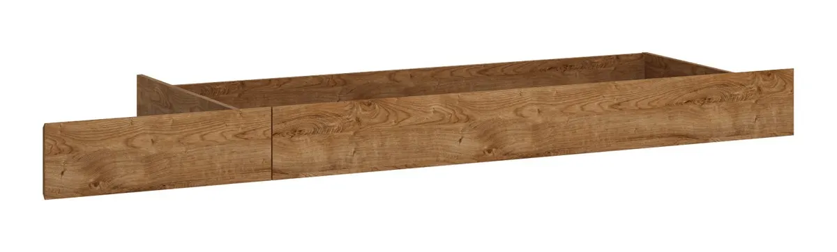 FRIBO FRIZ07 SZUFLADA Z ZAŚLEPKĄ DO ŁÓŻKA FRIZ03/FRIZ04 DĄB RIBBECK ZŁOTY — zdjęcie 2