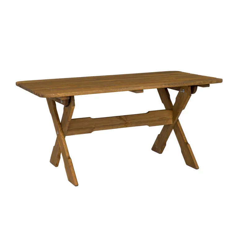 Stół ogrodowy drewniany TOM 75X140 świerk kolor dąb - DR_MO109_STOL_S140