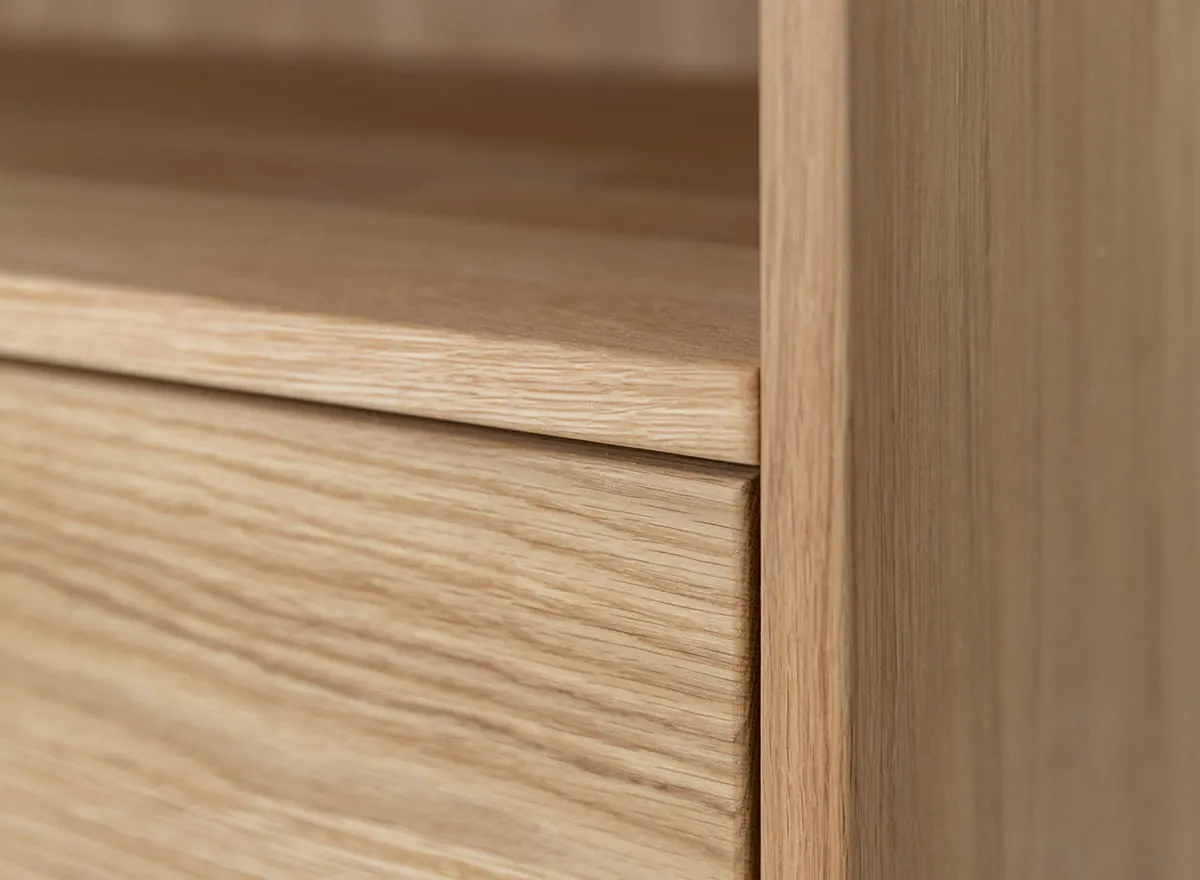 Komoda z 3 szufladami i półką lity dąb olejowany Simona - PRHSIM02