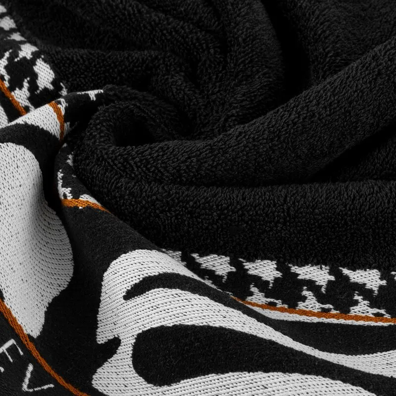 RĘCZNIK EVA6 70 X 140 CM CZARNY - EU_441949