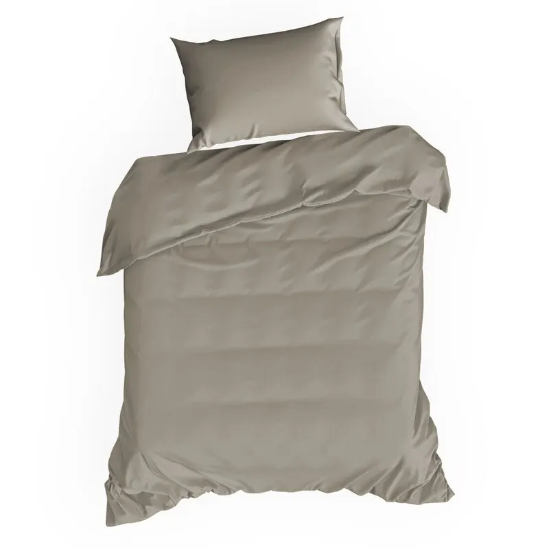 Komplet pościeli satynowej NOVA3 140 X 200 cm Jasnobrązowy Komplet pościeli satynowej NOVA3 140 X 200 cm Jasnobrązowy