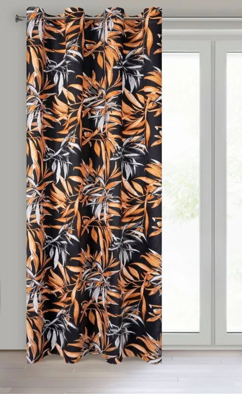 ZASŁONA ZOJA 140 X 250 CM CZARNY - EU_384327