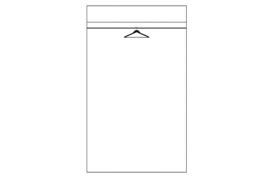 Szafa PORTI 70 2-drzwiowa drewniana dąb antyczny czarna 198x95x60cm - TH-100-0834