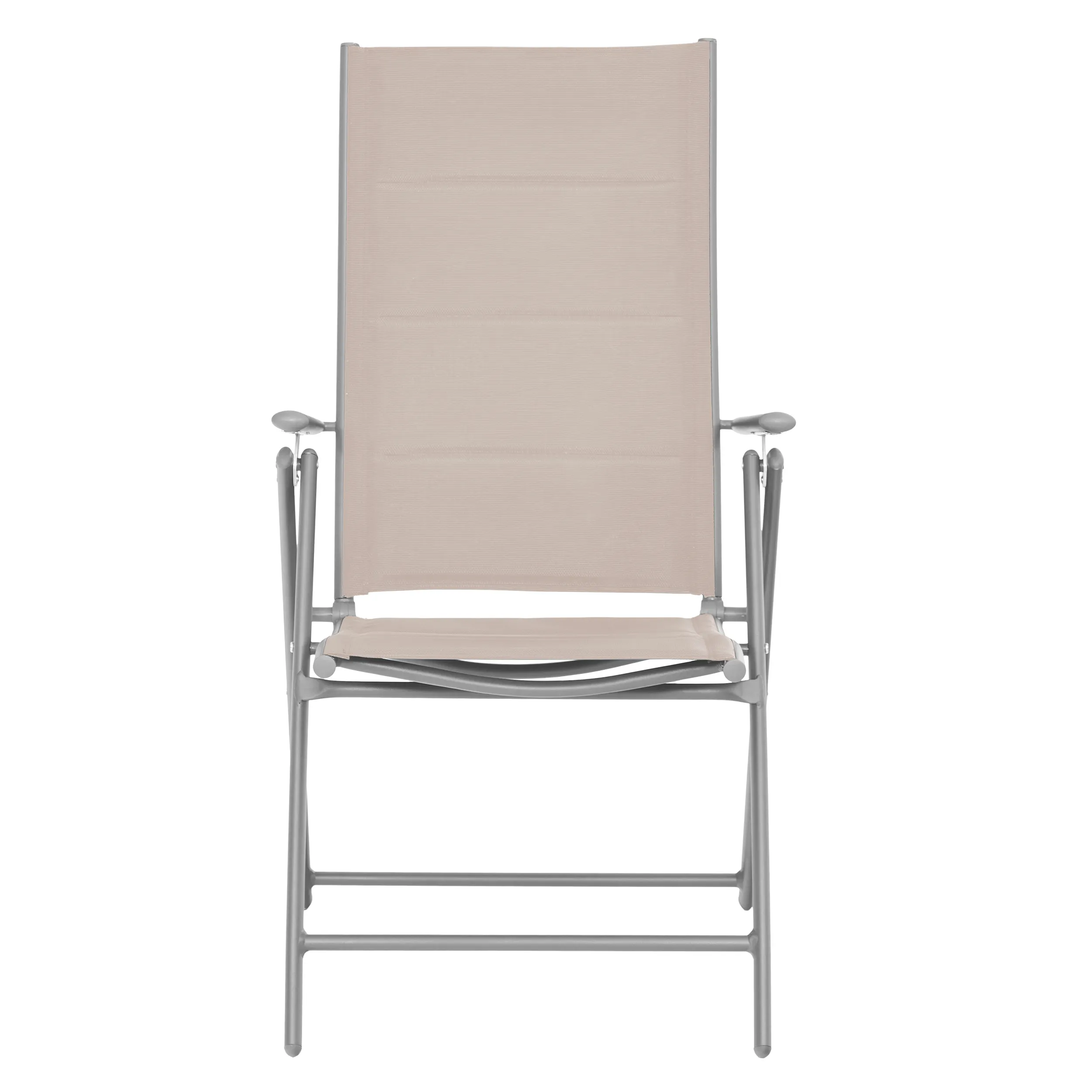 Zestaw Mebli Luxury stół 180x90cm + 8 składanych krzeseł beżowo-srebrny - DLG_95604