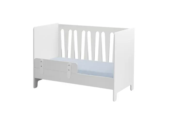 Łóżeczko dziecięce MOON regulacja wysokości 60x120 białe - PIN_015-010-110
