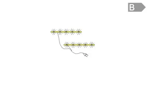 DURO Oświetlenie LED 2-pkt ciepłe IZLED16L02P02-WW00 