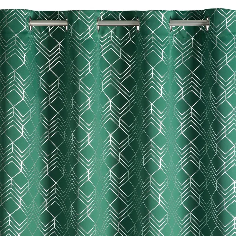 ZASŁONA GOTOWA D91 POLI 140 X 250 CM ZIELONY - EU_372585