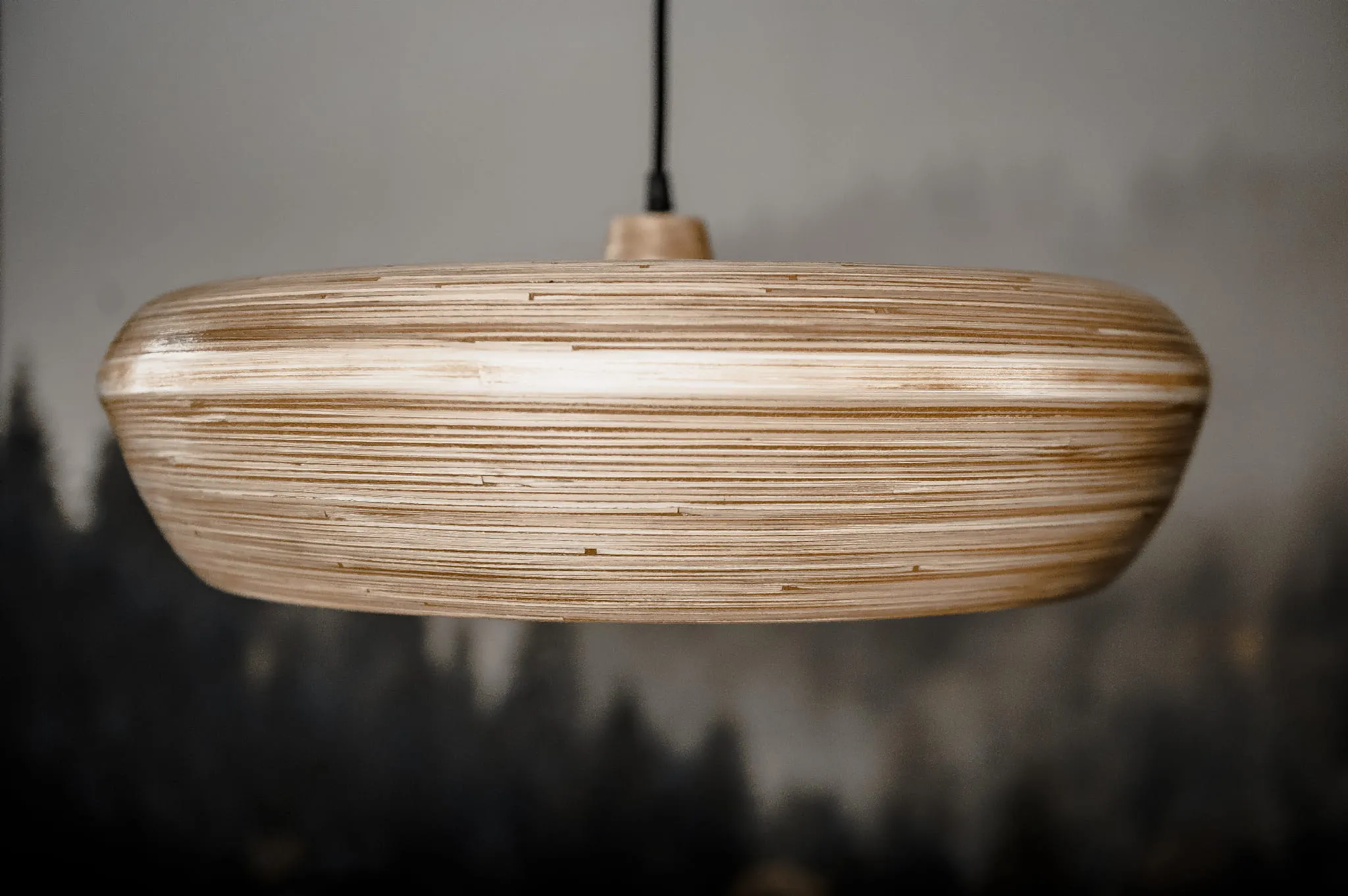 BAMBUSOWA LAMPA WAFA M - 40 CM