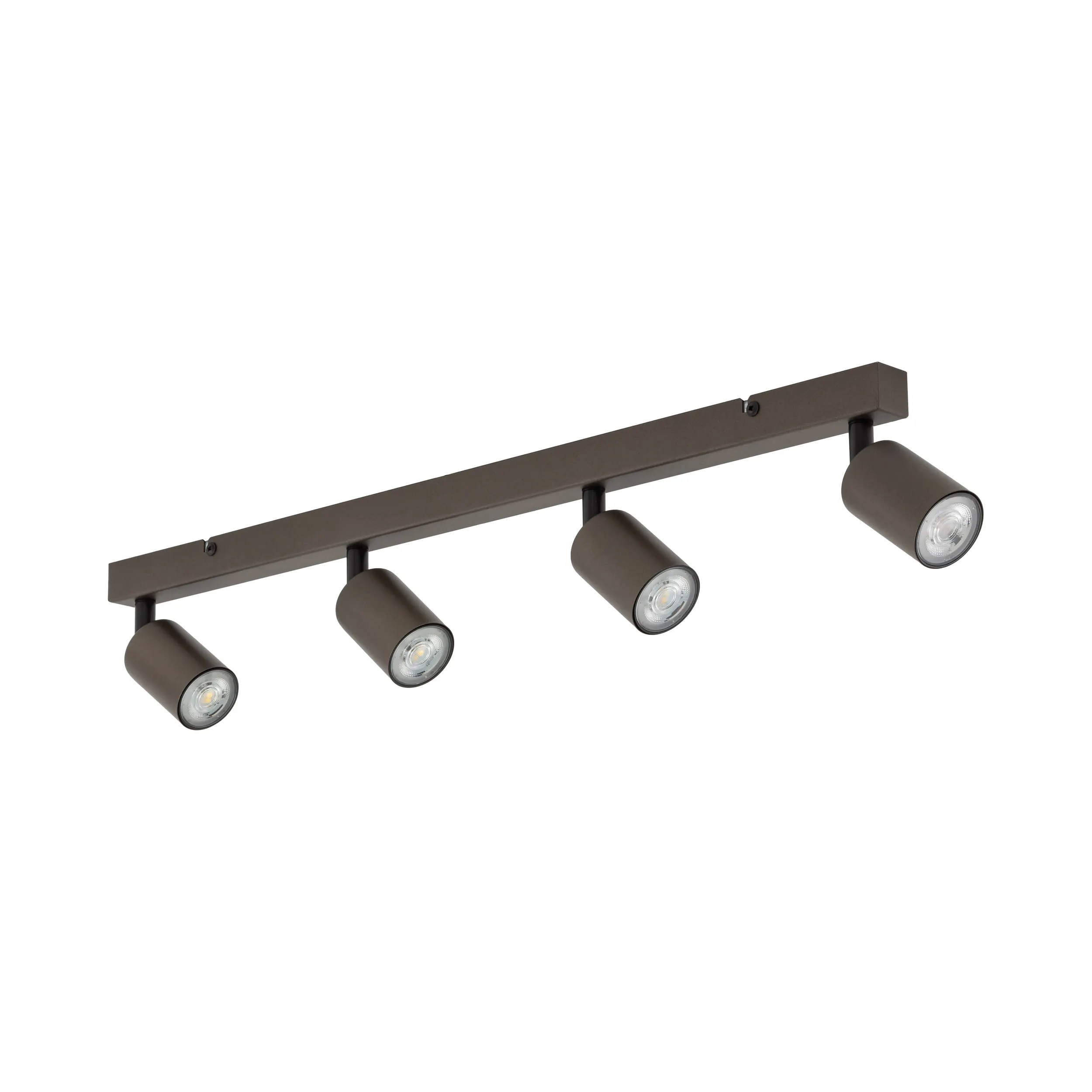 Lampa sufitowa TOP brązowa metalowa regulowana na listwie 83x19x15cm