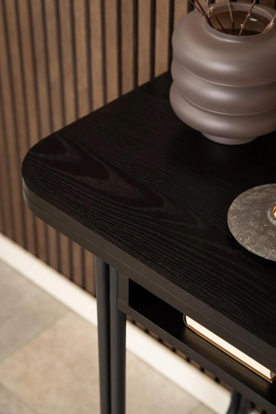 Stół składany z półkami DARLINGTON 140xSZ40(80) grafitowy - 0000104673