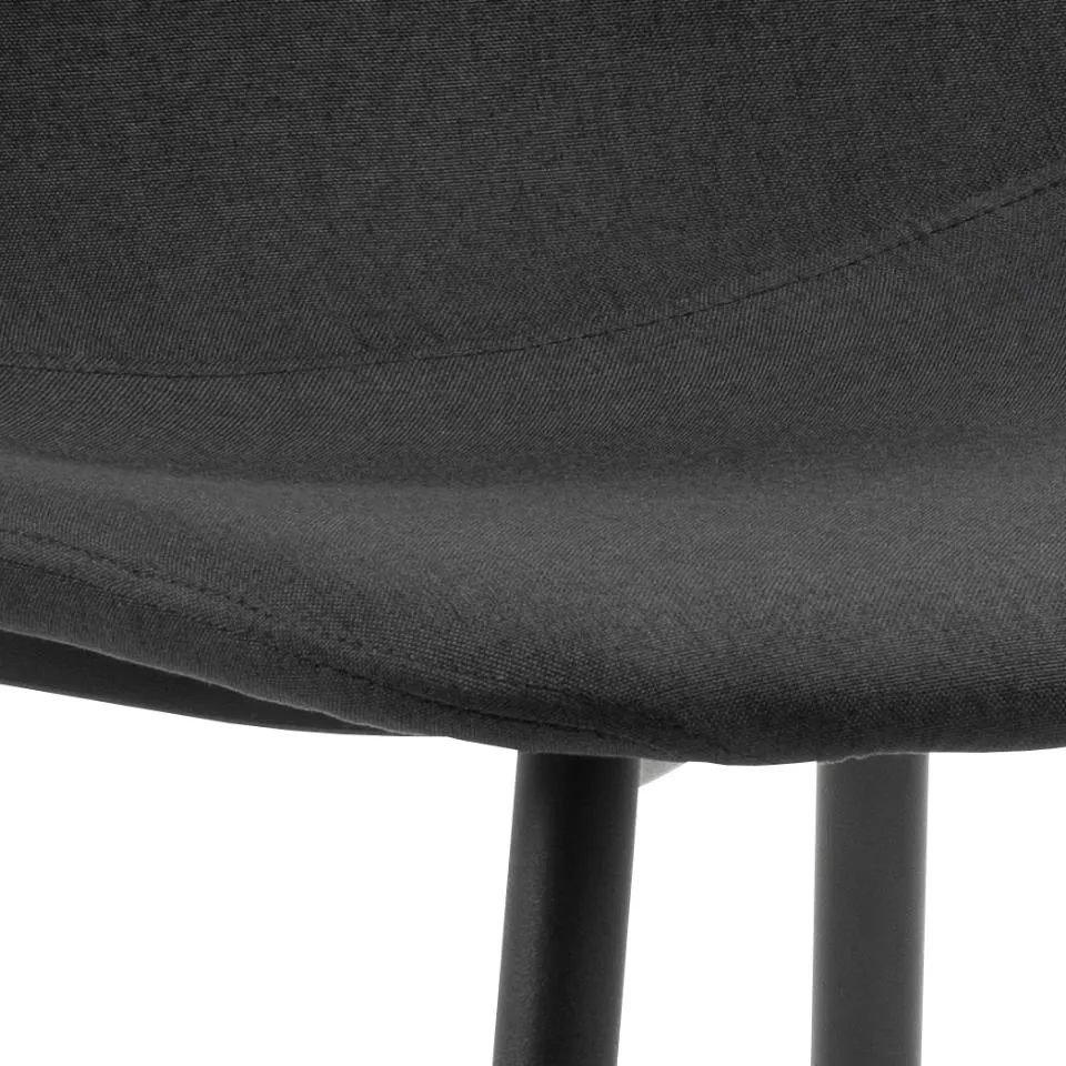 Krzesło tapicerowane Aruba Czarny, Czarny ( zestaw 4 sztuk ) - 0000102086