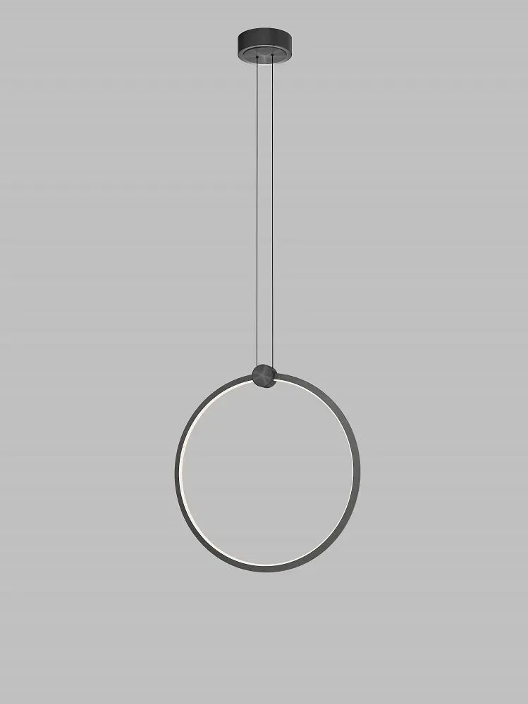 Lampa wisząca okrągła CIRCOLA LED czarna