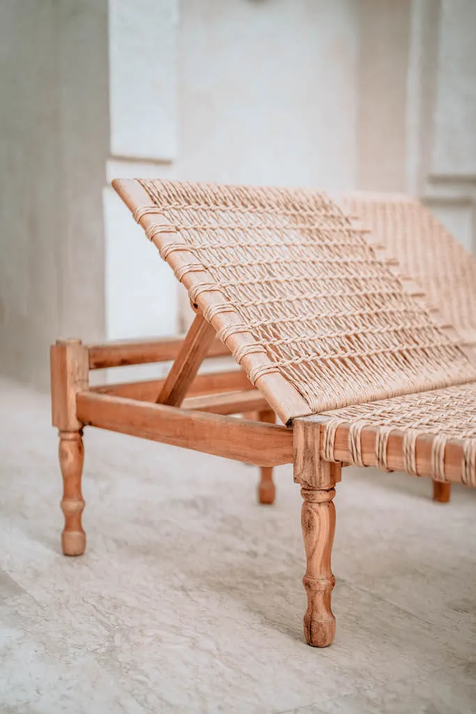 LEŻAK PAMELA DRZEWO TEKOWE - MMNL01P