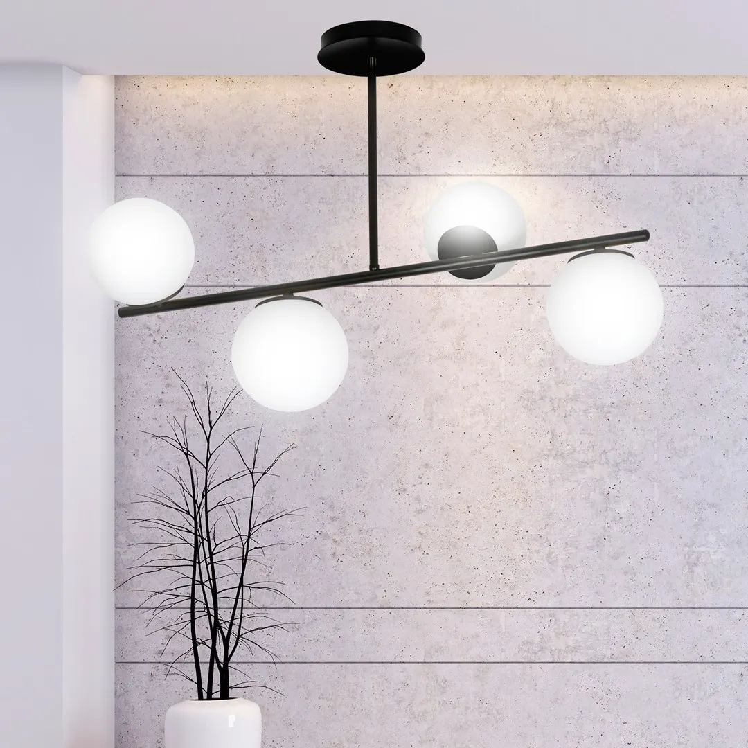 Lampa wisząca BIOR 4 czarny biały — zdjęcie 5