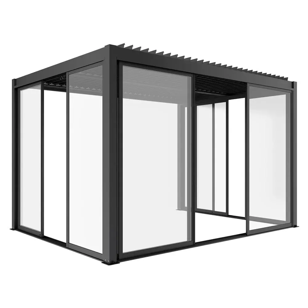 Drzwi przesuwne S8 LUXE 270x238cm (do ścianki: 3m wys.2,5m ) antracyt Esti&Esta — zdjęcie 10
