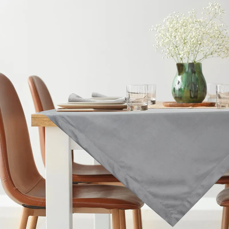 OBRUS MELINDA 85 X 85 CM STALOWY OBRUS MELINDA 85 X 85 CM STALOWY