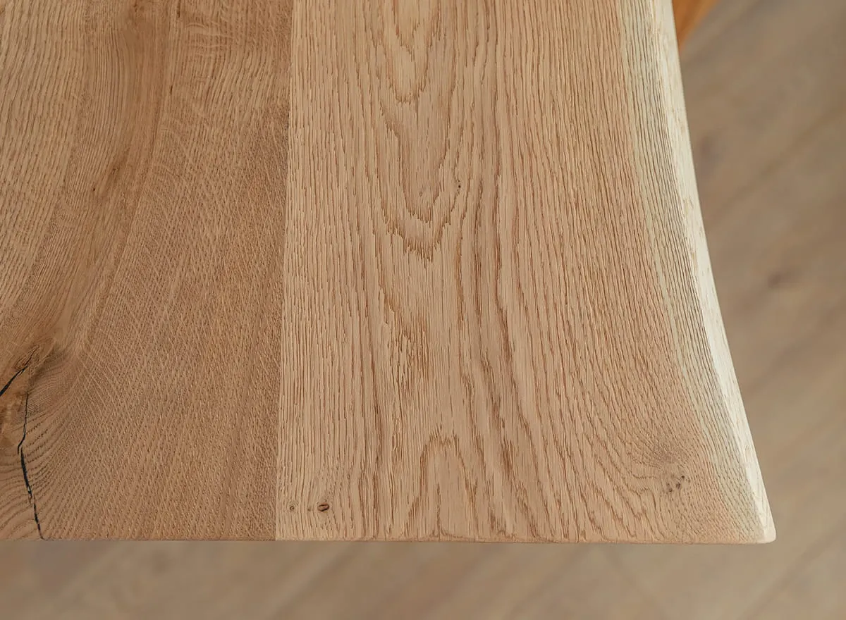 Stół dębowy 90x180 czarne nogi GAVARDO olejowany - GAVARDO90X180CZ