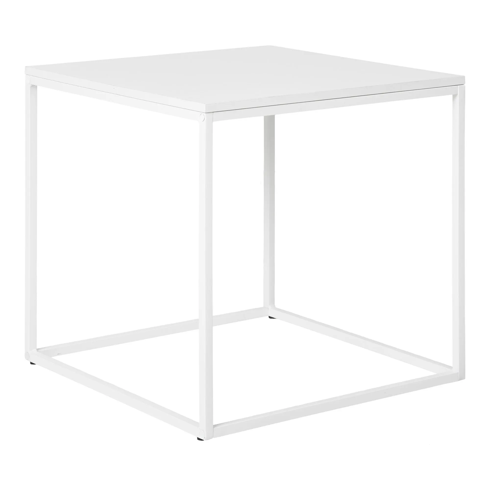 Stolik kawowy kwadratowy VITA 45x45x45 cm - biały