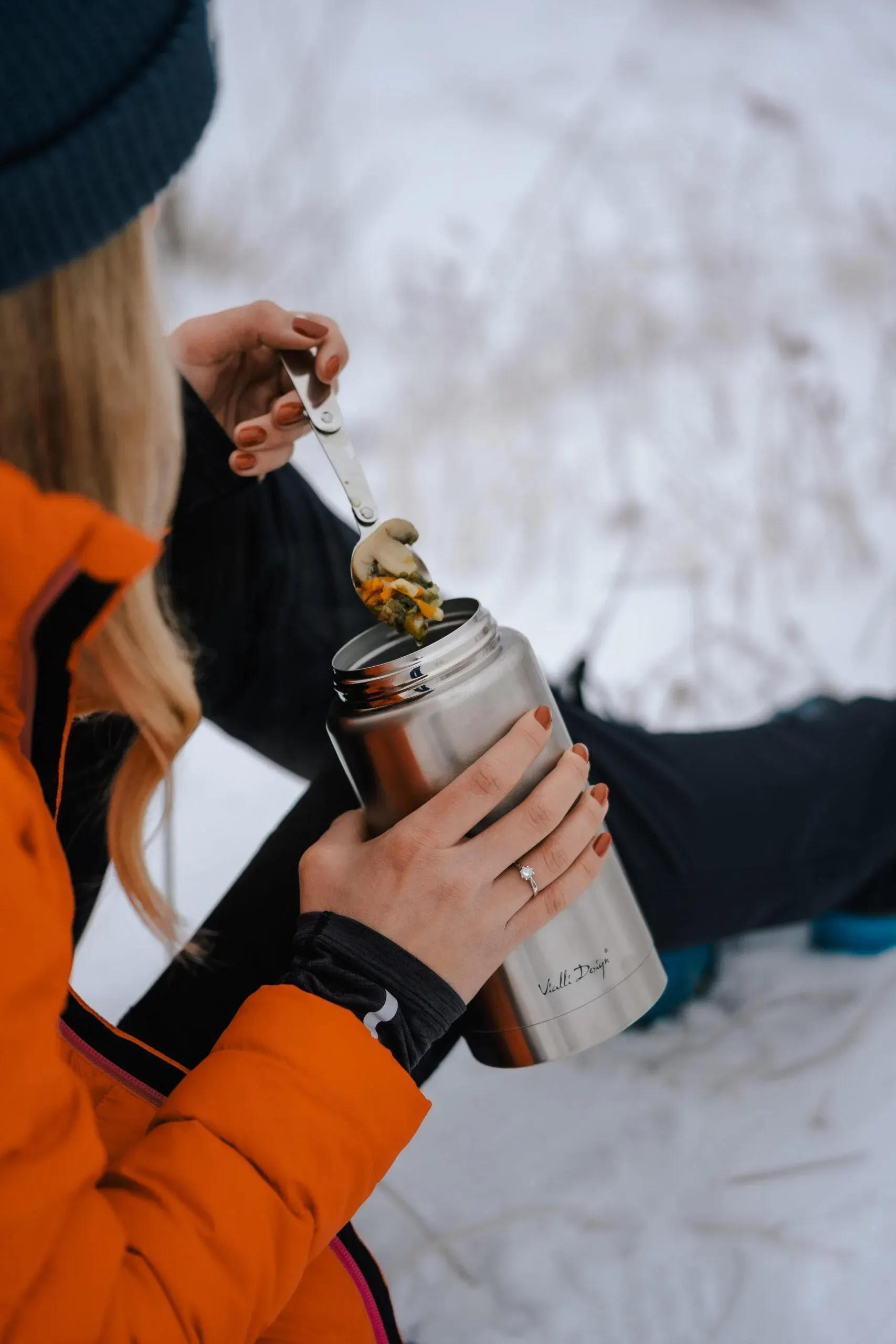 Termos obiadowy FUORI 750 ml srebrny — zdjęcie 5