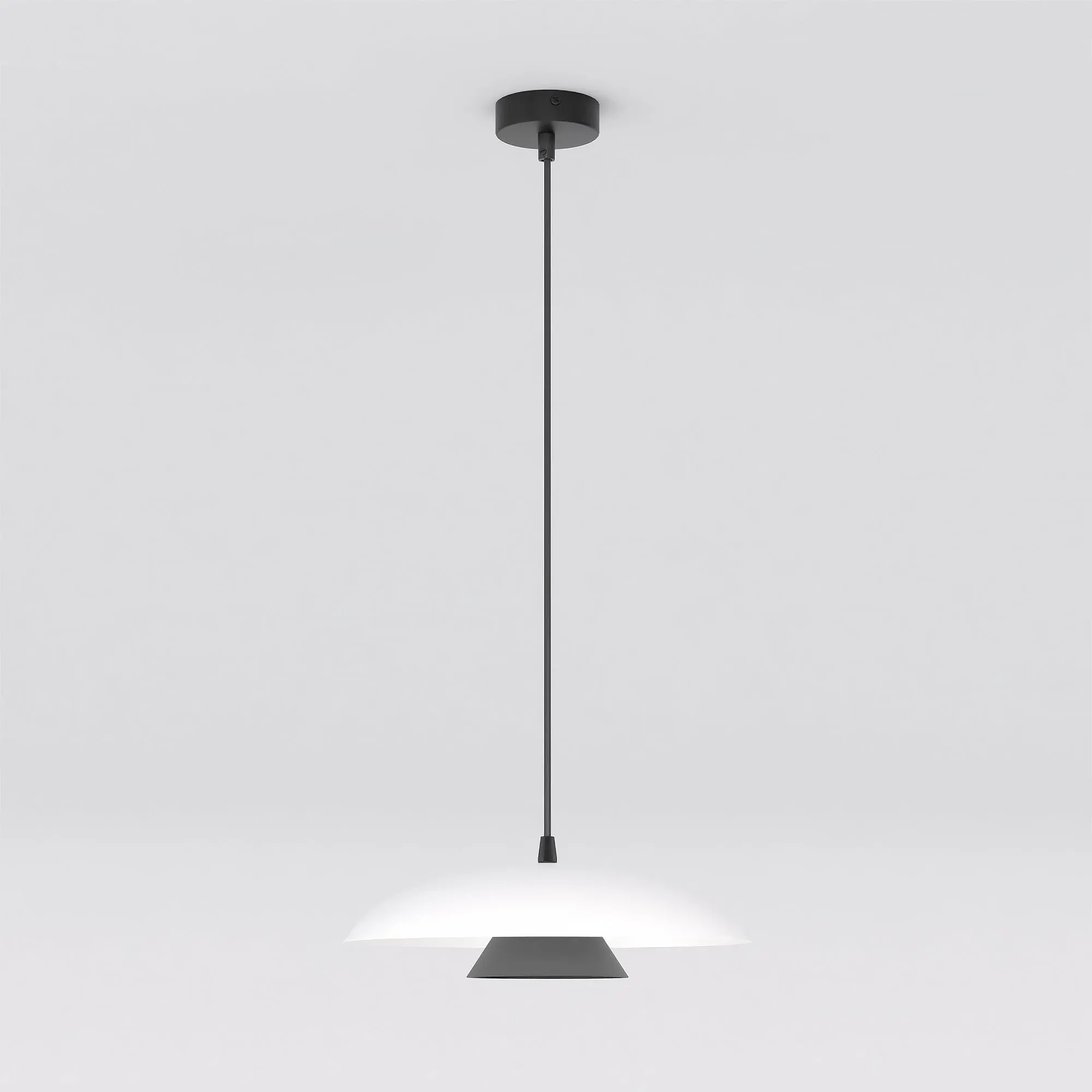 Lampa wisząca BABEL 1 WHITE BL biała czarna