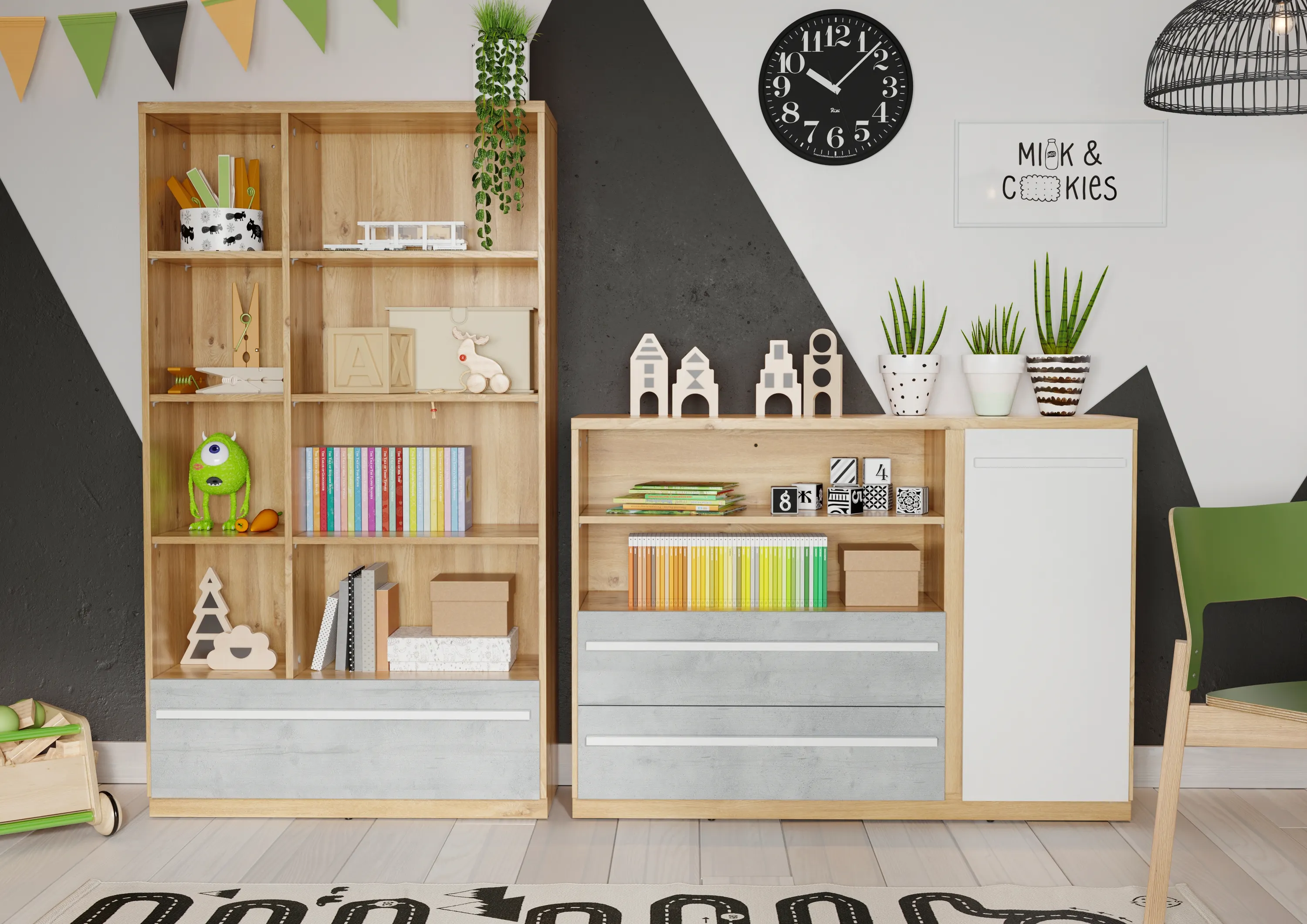 Komoda Plano PN-05 dąb nash - PN5DBB