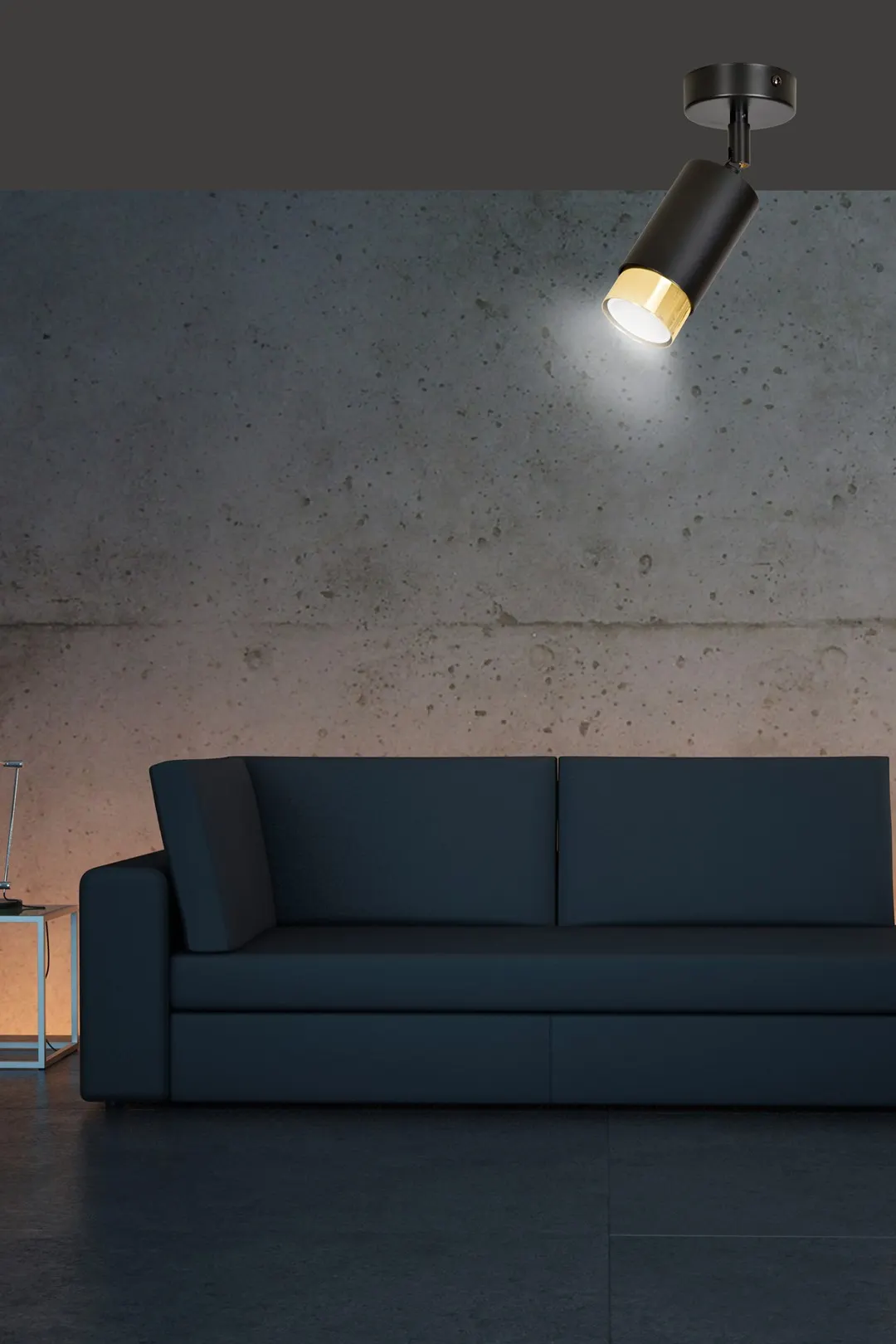 Lampa sufitowa HIRO Czarny/Złoty 965/1 - 965/1