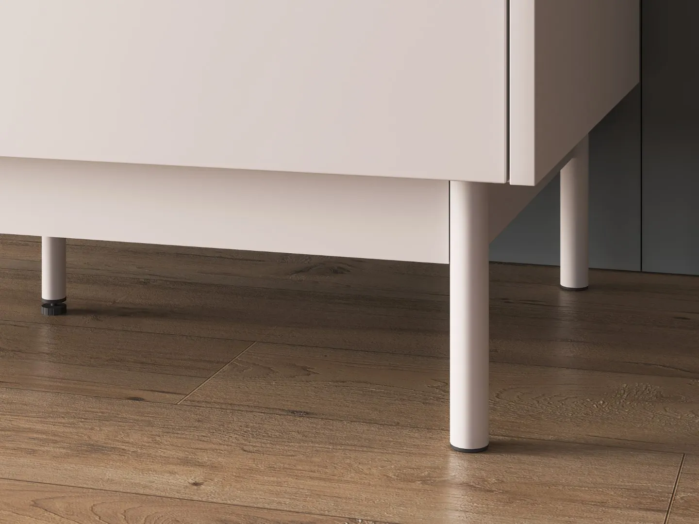 Szafa 4-drzwiowa z drążkiem DUNEA 196x92 ryflowana kaszmir - dąb cremona - 1DUNE01-001