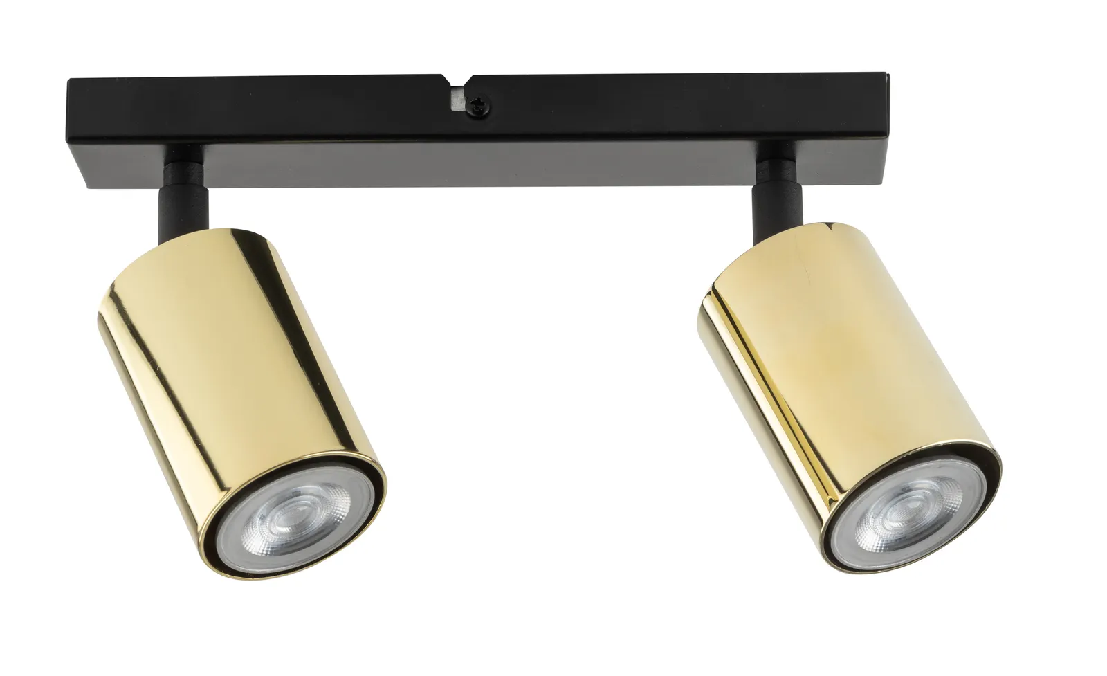 Lampa sufitowa ZOOM 2 czarna mosiądzowana