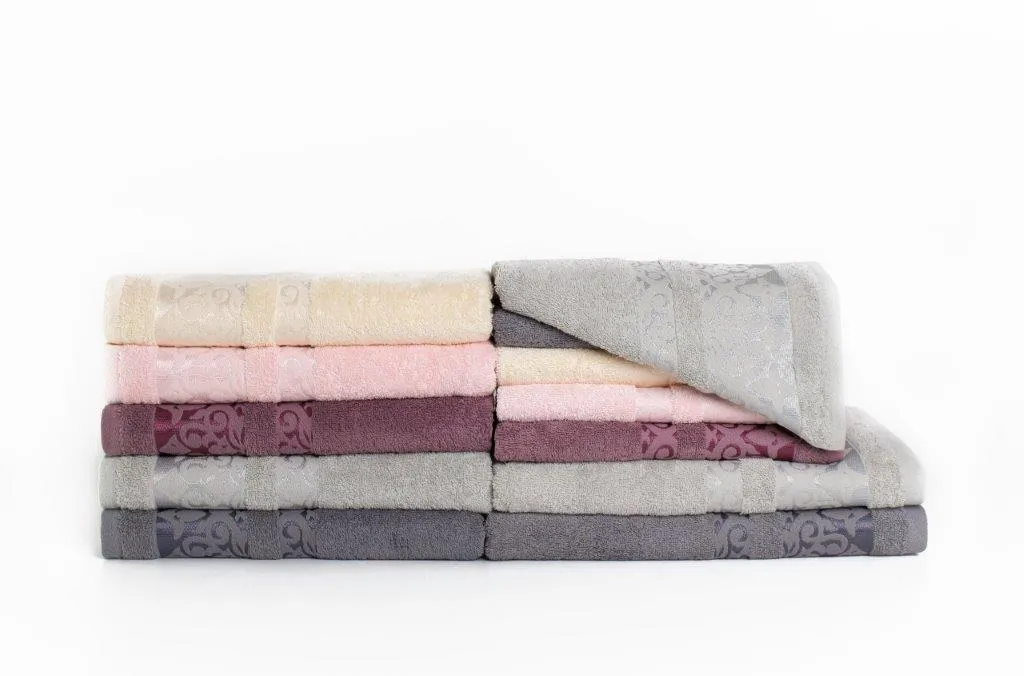 Ręcznik frotte AUGUST IV 100X150 gramatura 500 szary - FARO_21264