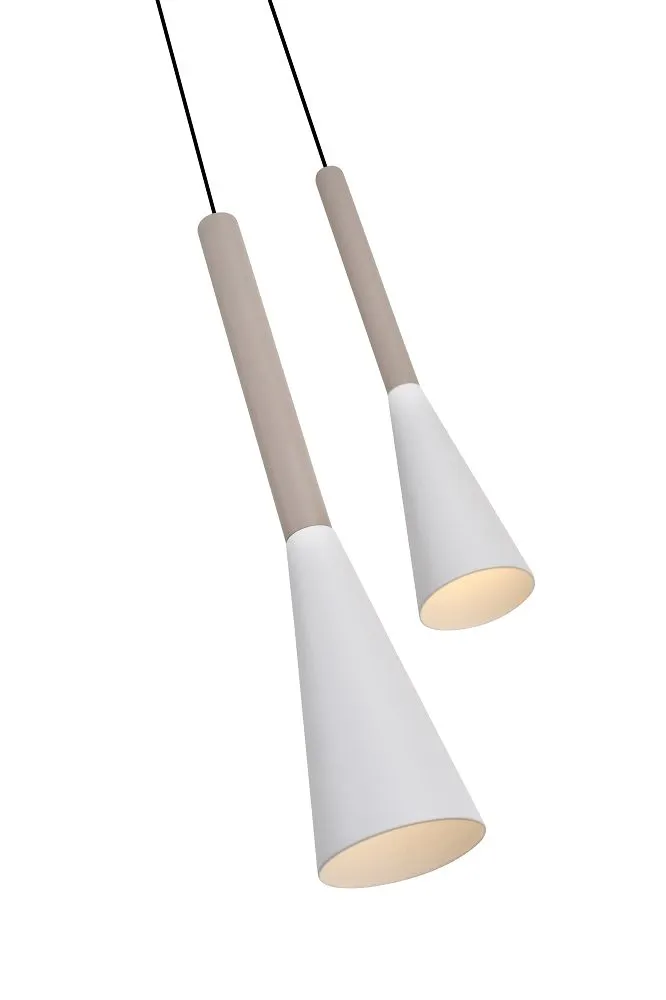 Lampa wisząca okrągła TROMPTO 5 LED kaszmirowa — zdjęcie 4