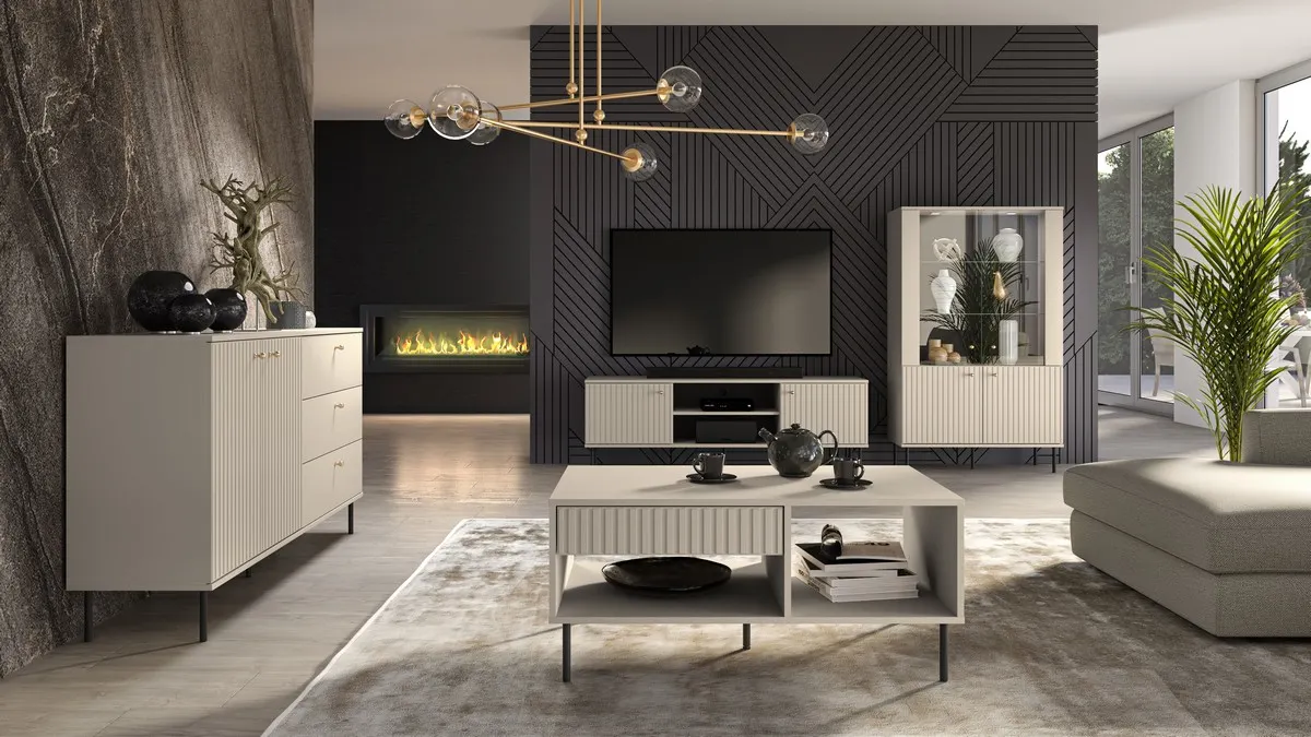 Witryna 1-drzwiowa Sophie 02 cashmere - 1SOPH02-001