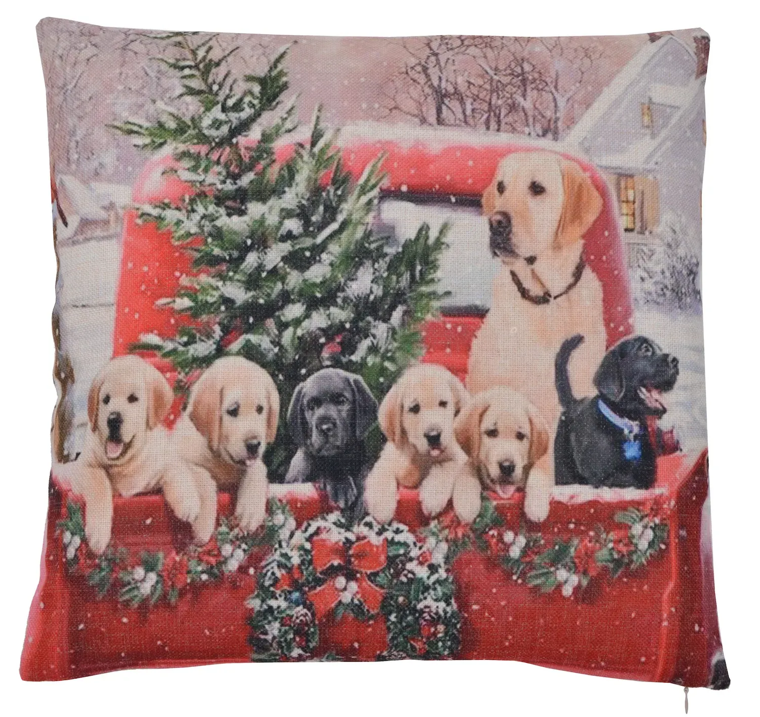 Poduszka świąteczna 45x45 z wzorem 533 wielokolorowa