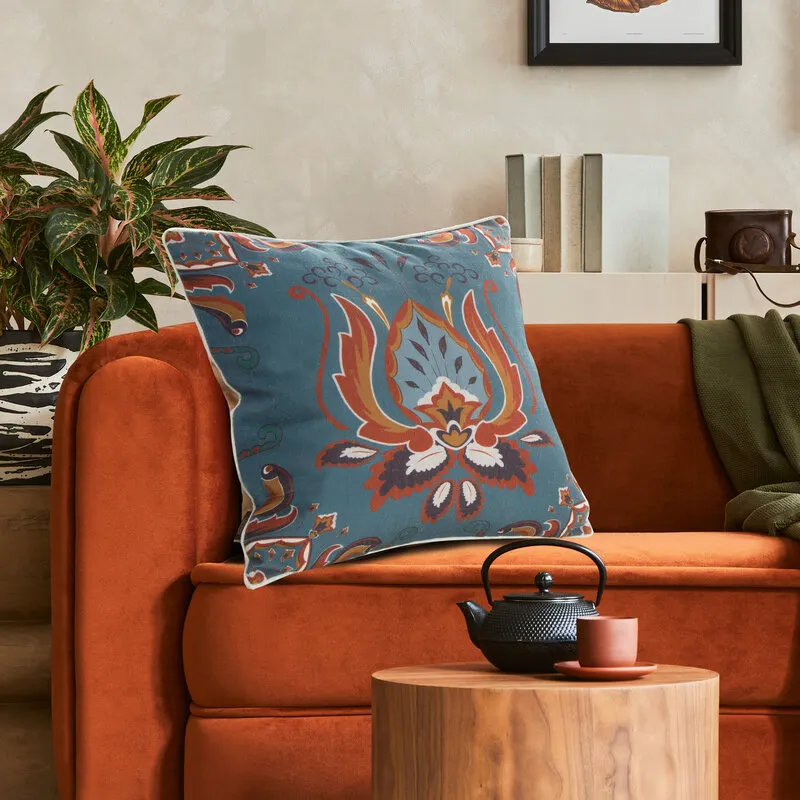 POSZEWKA LEN 11 45 X 45 CM TURKUSOWY - EU_415420