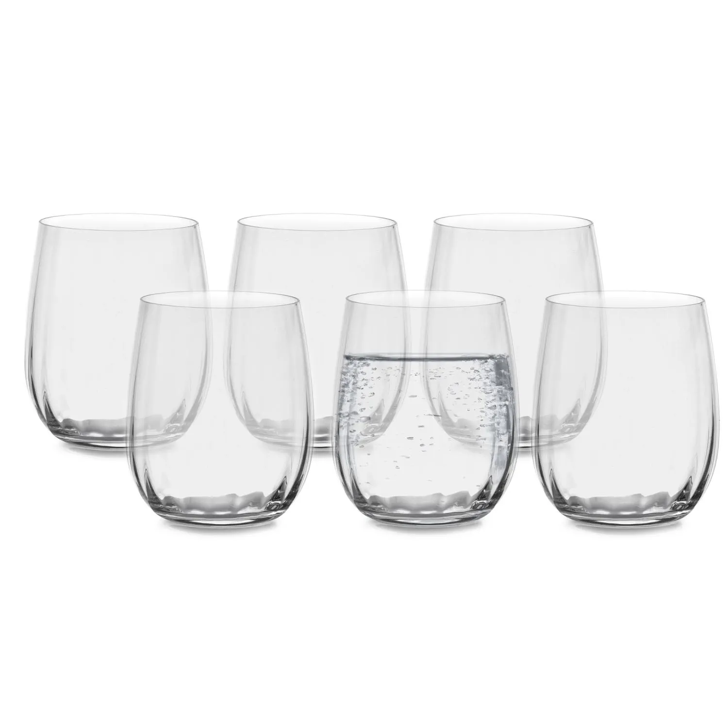 szklanki, glass, zestaw szklanek, przezroczyste, bąbelki w wodzie