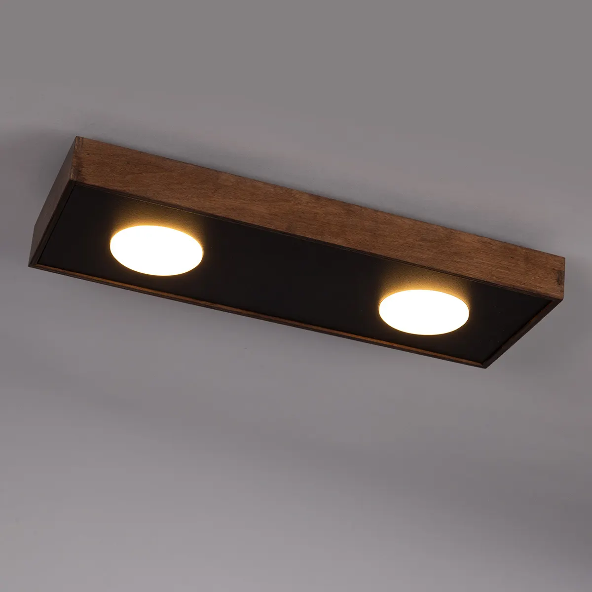 Lampa sufitowa/plafon DALIA 2 czarno-brązowy - SI_41002