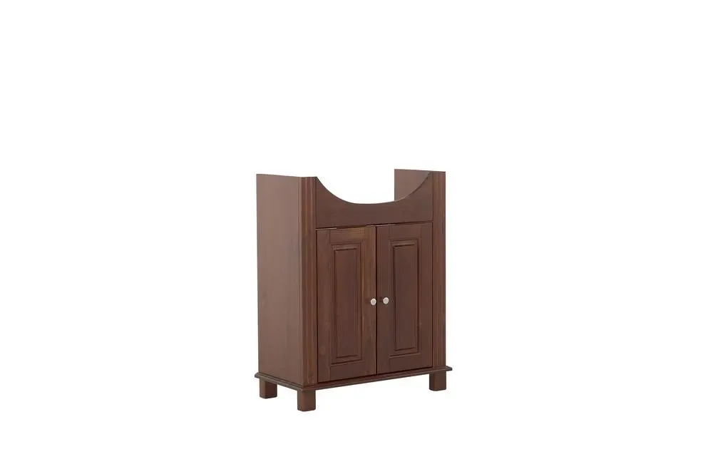 Szafka pod umywalkę 2-drzwiowa RETRO ciemny brąz 81x65x32cm
