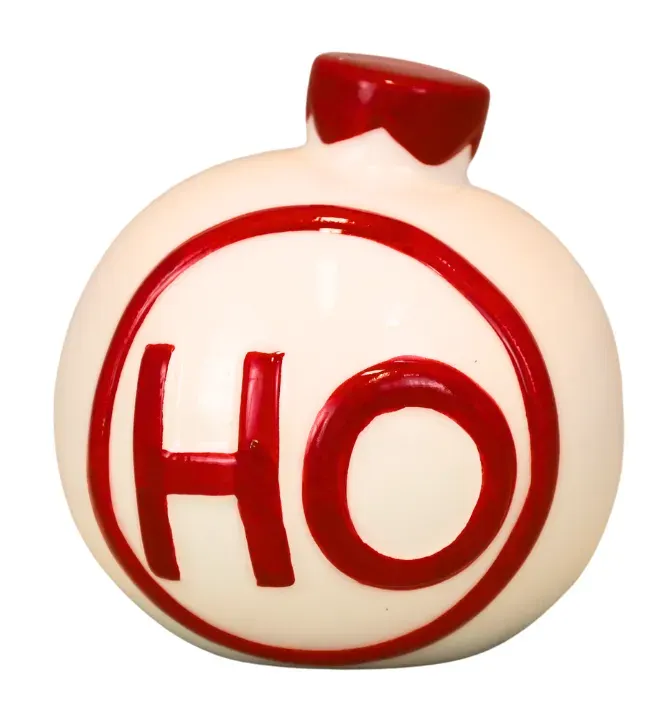 BOMBKA ceramiczna 367 biało-czerwona