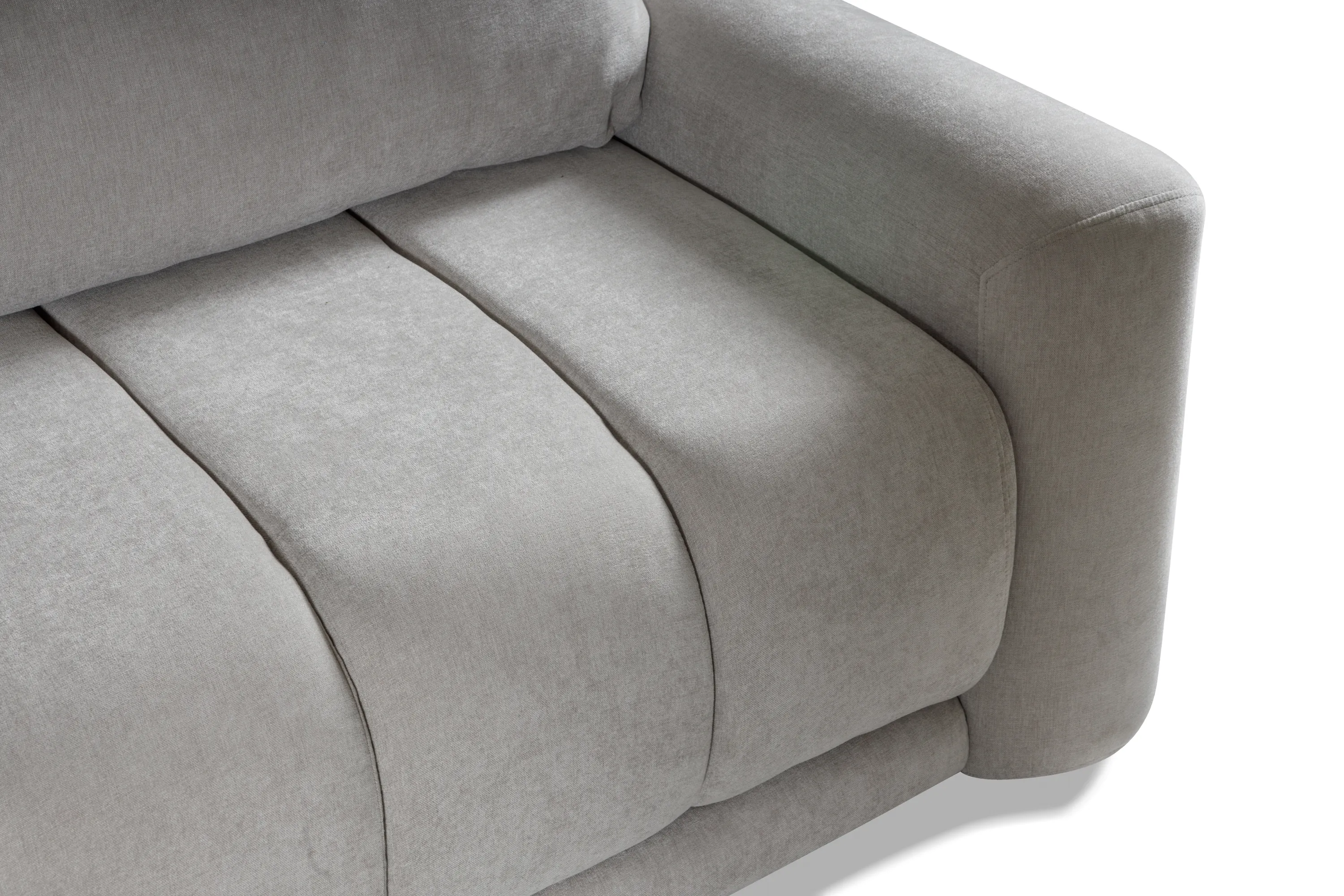 Narożnik rozkładany U-kształtny TREVI WIND 347 cm pikowany szary - TREVI_U_WIND_85