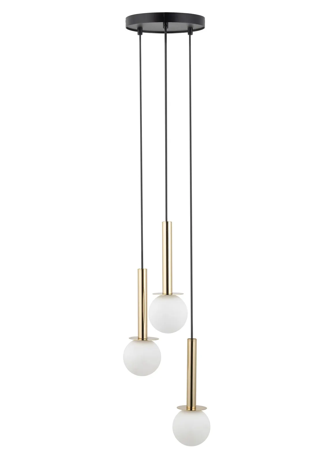 Lampa wisząca DAISY 3 czarno-złota