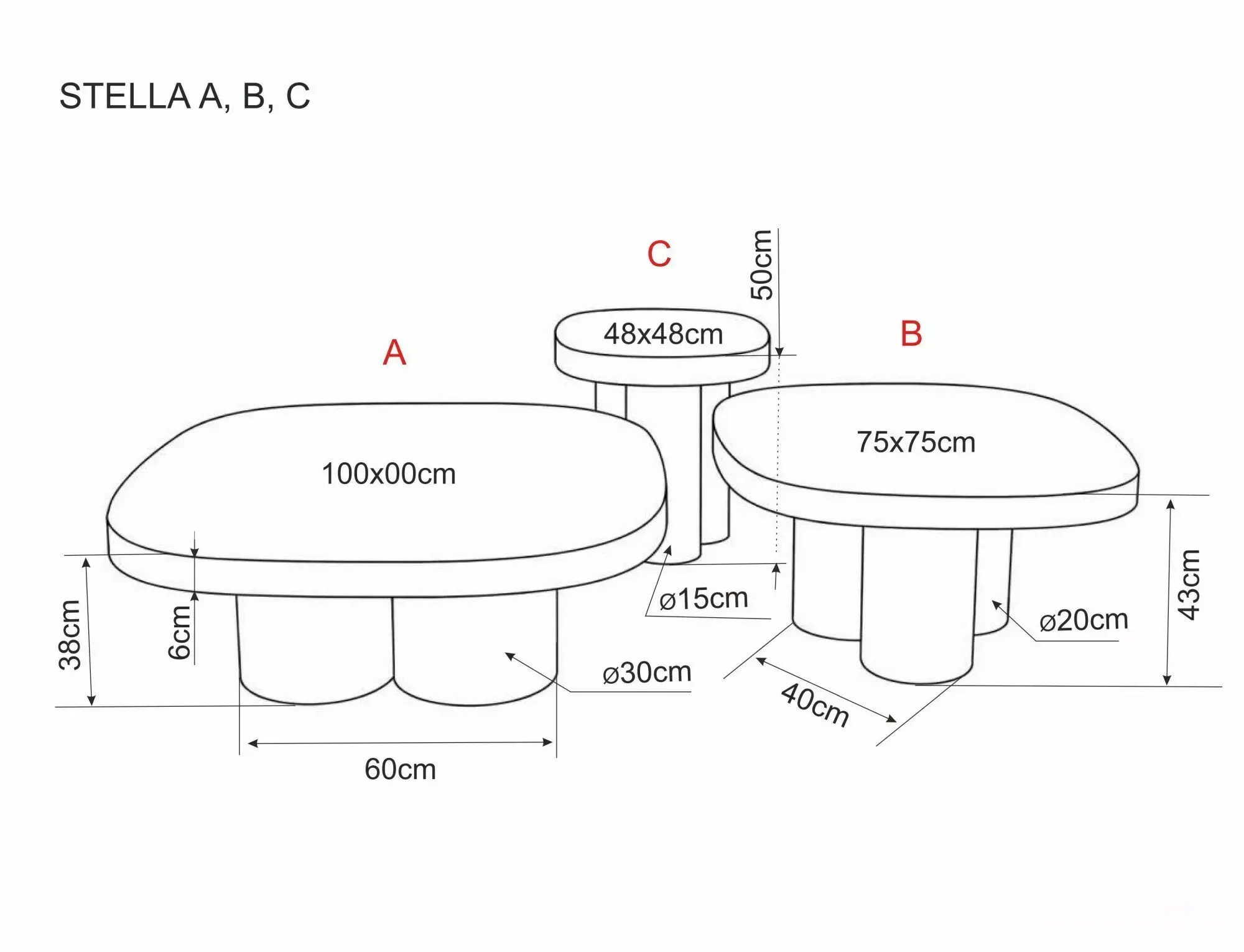 image sofa, komplet mebli, mebel modułowy, stolik boczny, wymiary