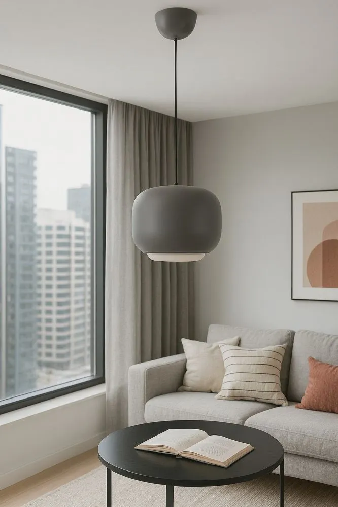 Lampa wisząca POSITANO jedynka LED szara
