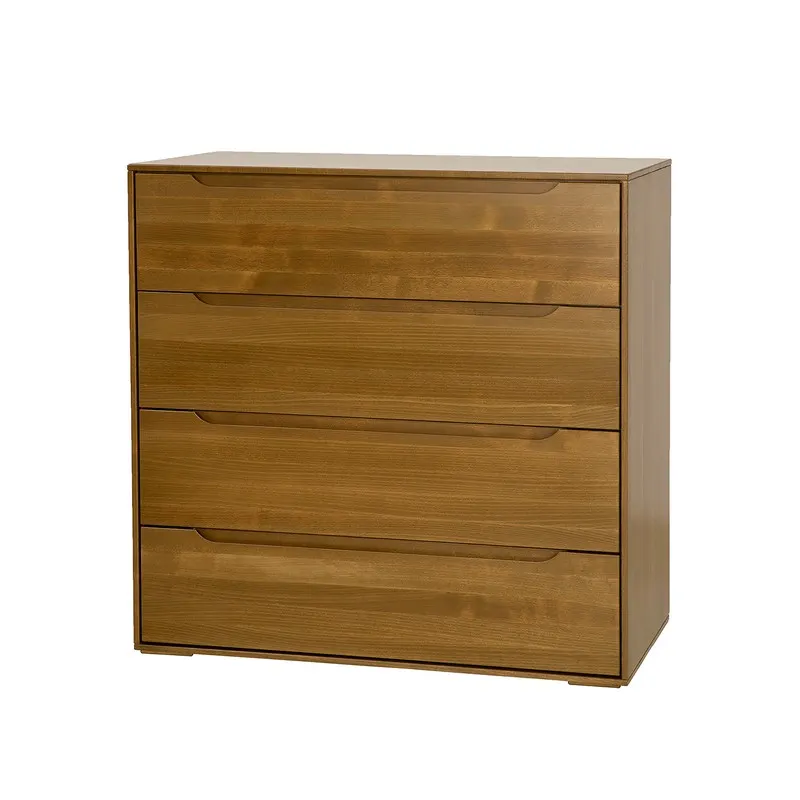 Komoda bukowa KD424 Surowy nielakierowany DREWMAX