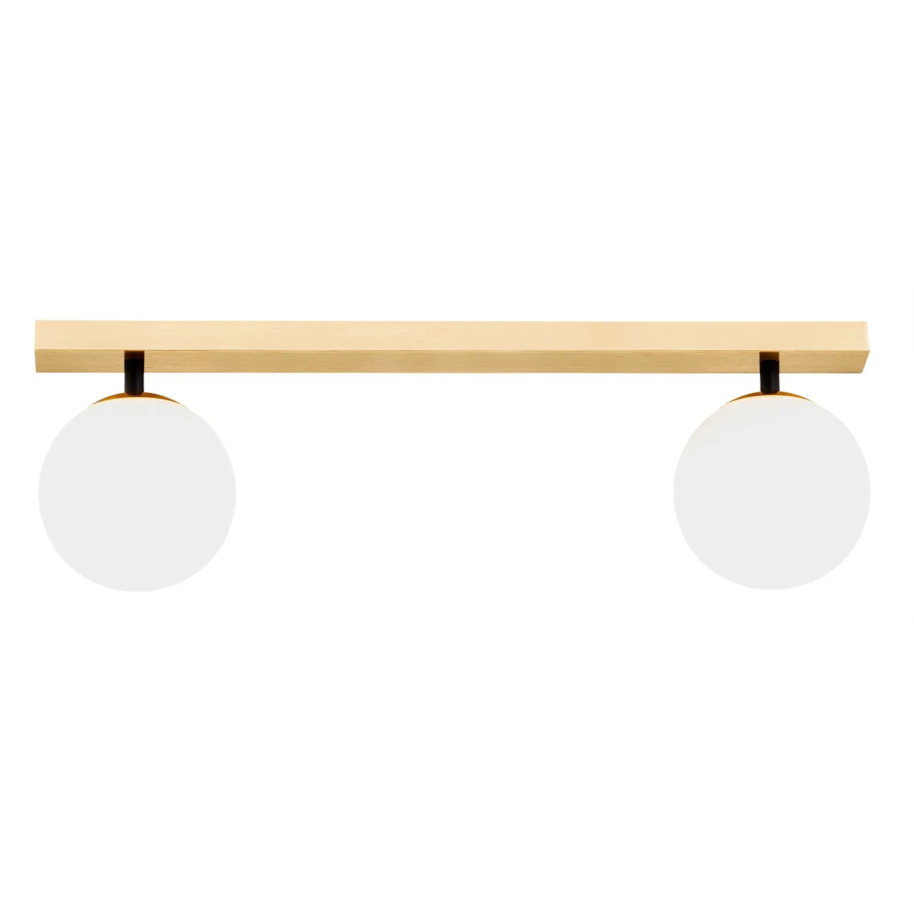 Lampa sufitowa FREEMONT z dwoma okrągłymi białymi kloszami - 1045