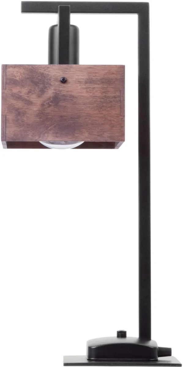 Lampa stołowa DAKOTA czarno-brązowa