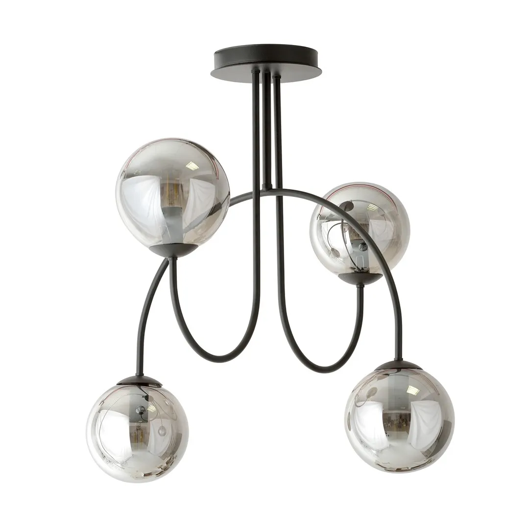 Żyrandol ARCHI Czarny 1287/4A - 1287/4A